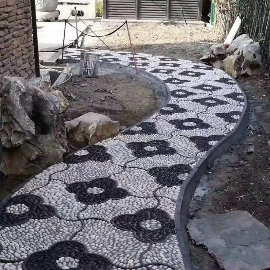 精选深度高抛黑色鹅卵石雨花石铺路石按摩石家装石鱼缸石天然散石