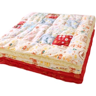 纯棉花成品百家被手工拼布幼儿园褥新生婴儿宝宝儿童四季百福被子