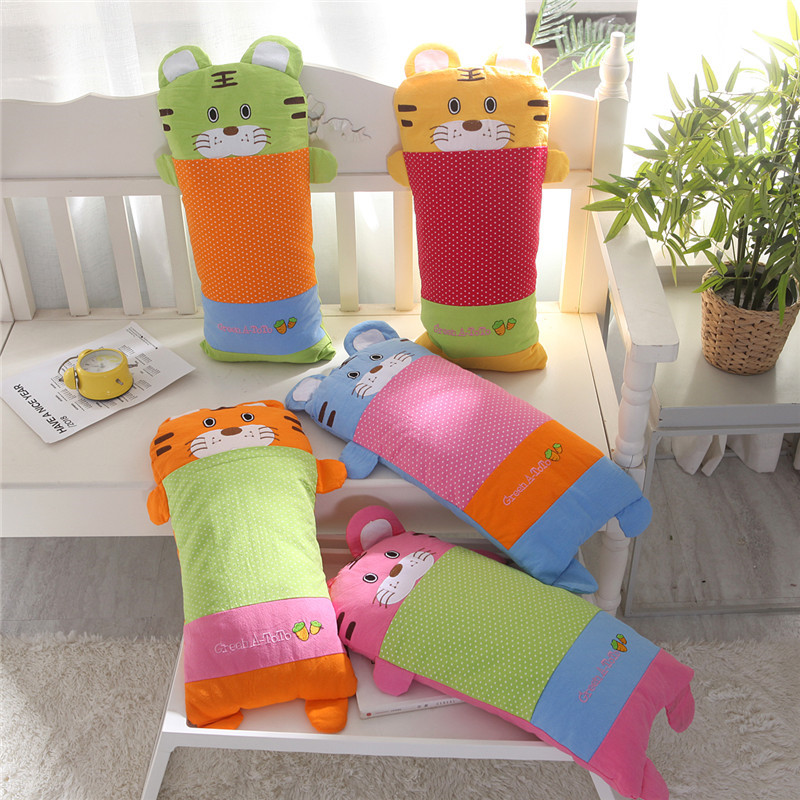儿童卡通枕头幼儿园虎头枕套0-8岁小孩枕芯婴儿防偏头定型枕