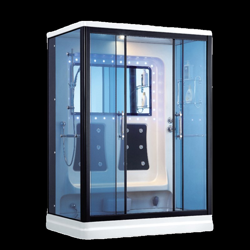淋浴整体房豪华蒸汽房矩形干湿分离隔断玻璃一体式家用宾馆沐浴间