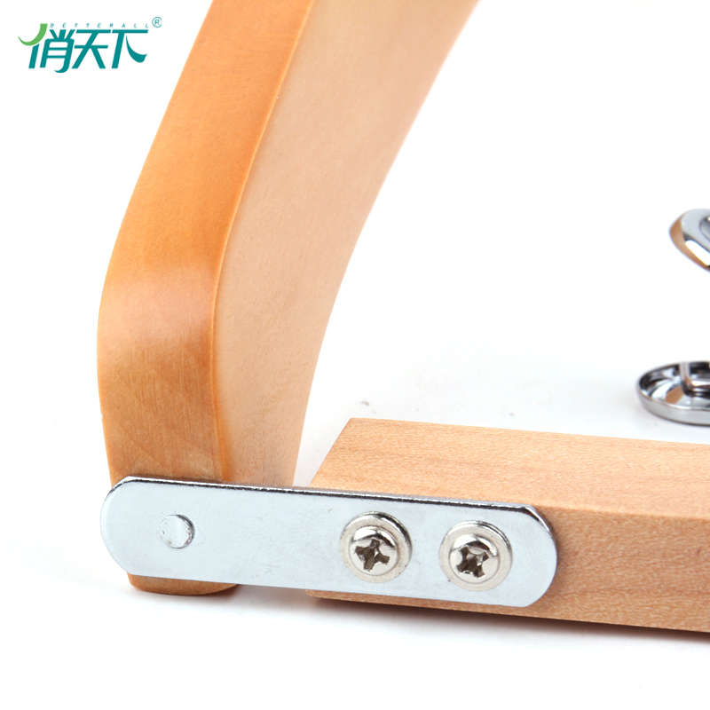 俏天下实木裤架裤夹裙夹多功能晾裤挂收纳架裤夹衣架子家用