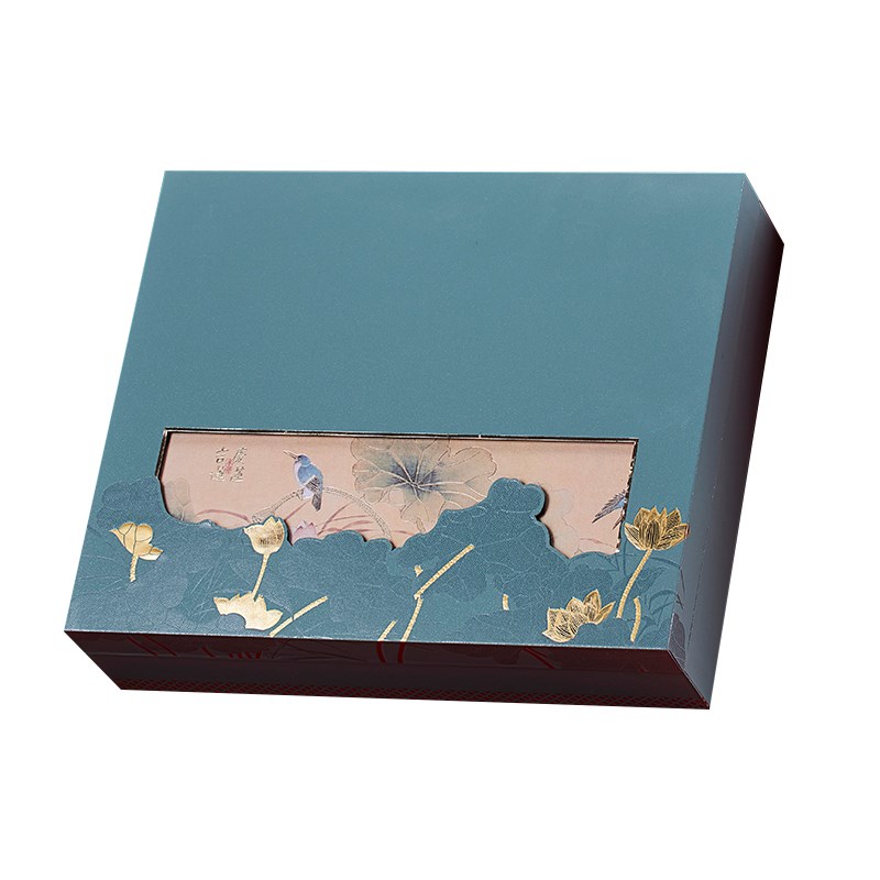 吉庆莲莲普洱茶包装盒福鼎老白茶七子饼7g饼寿眉牡丹空茶饼盒子