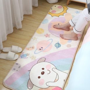 家用卧室床边地毯少女房间飘窗垫儿童房榻榻米地垫可睡可坐床下毯