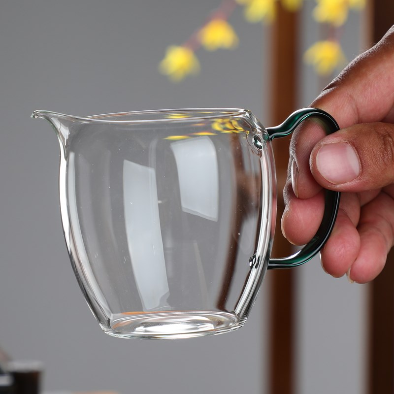 品盏堂圆融公杯公道杯透亮观茶汤分茶器茶盅片口带把防烫