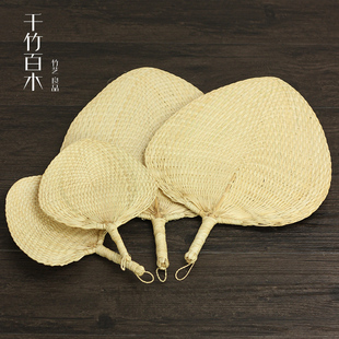 复古大蒲扇手工编织男夏季折扇手摇草编宝宝纳凉粽叶芭蕉扇子