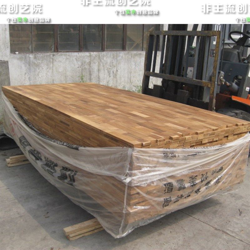 缅甸柚木指接板mm 大拼板 集成板材 全芯材无边材