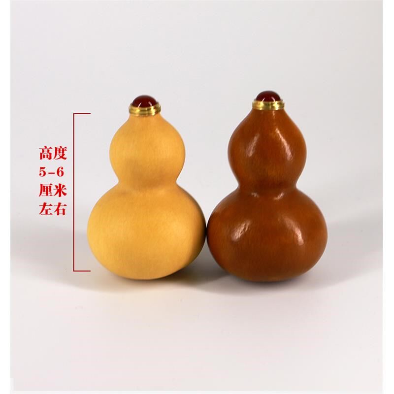 天然手捻小葫芦玛瑙镶口精品文玩包浆铁包金紫皮做旧手把件收藏品