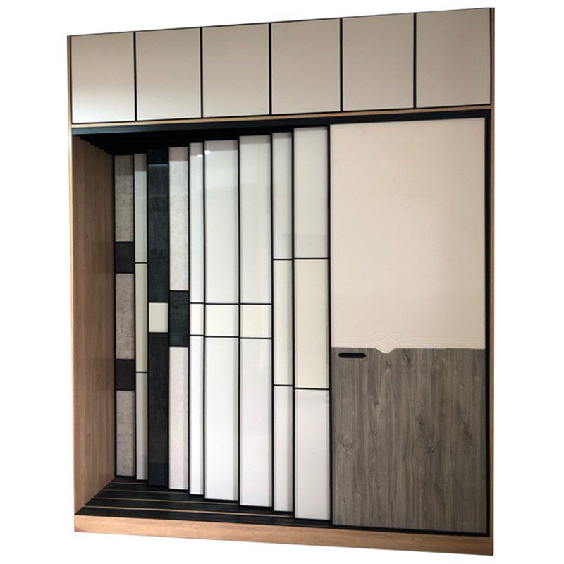 门推拉门玻璃柜门定制滑移门极窄边框型材铝材钛镁铝合金材料