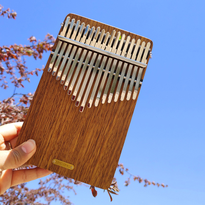 聆听17音实木板式卡林巴听风听海B调C调拇指琴刺猬紫檀木手指钢琴