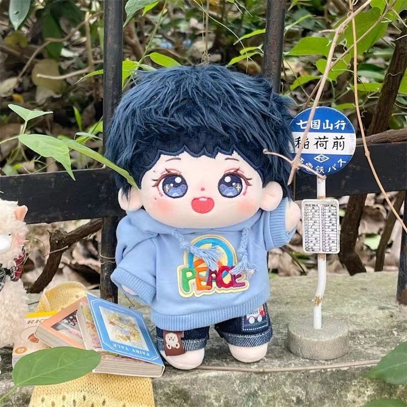 周深公仔毛绒长发棉娃娃新款骨架明星玩偶节日礼品