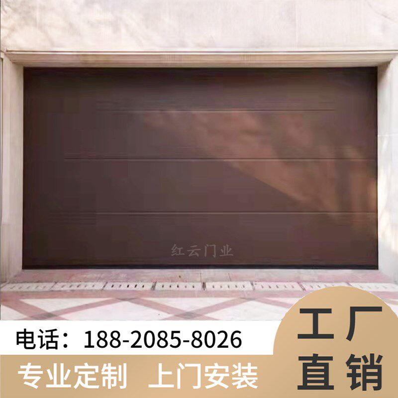 铝合金电动翻板门车库门家用别墅遥控自动欧式静音防盗车库门定制
