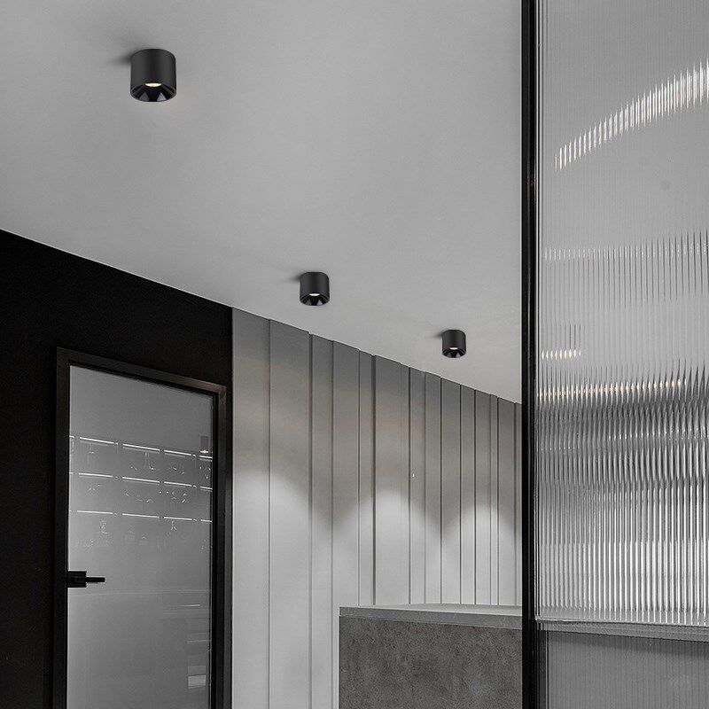 深防眩明装大圆筒吸顶式ld天灯商场店铺工程过道桶灯,家装灯饰光源,明装筒灯,淘宝优惠券,粉丝福利购,淘宝优惠卷