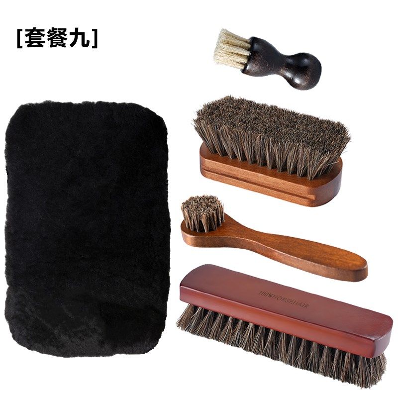 马毛刷鞋刷软毛伤鞋洁打油抛光刷内饰擦皮鞋除尘保养护理工具