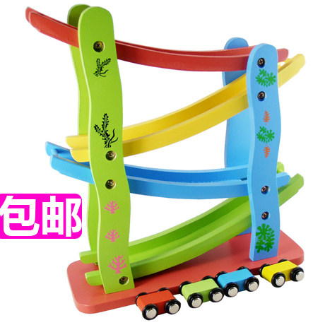 岁宝宝木质滑翔车 早教中心幼儿园蒙教教具 视觉追踪课程