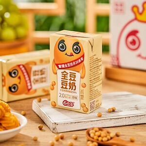 1.66/盒6点半24盒原味全豆豆奶250ml早餐奶植物蛋白谷物饮料