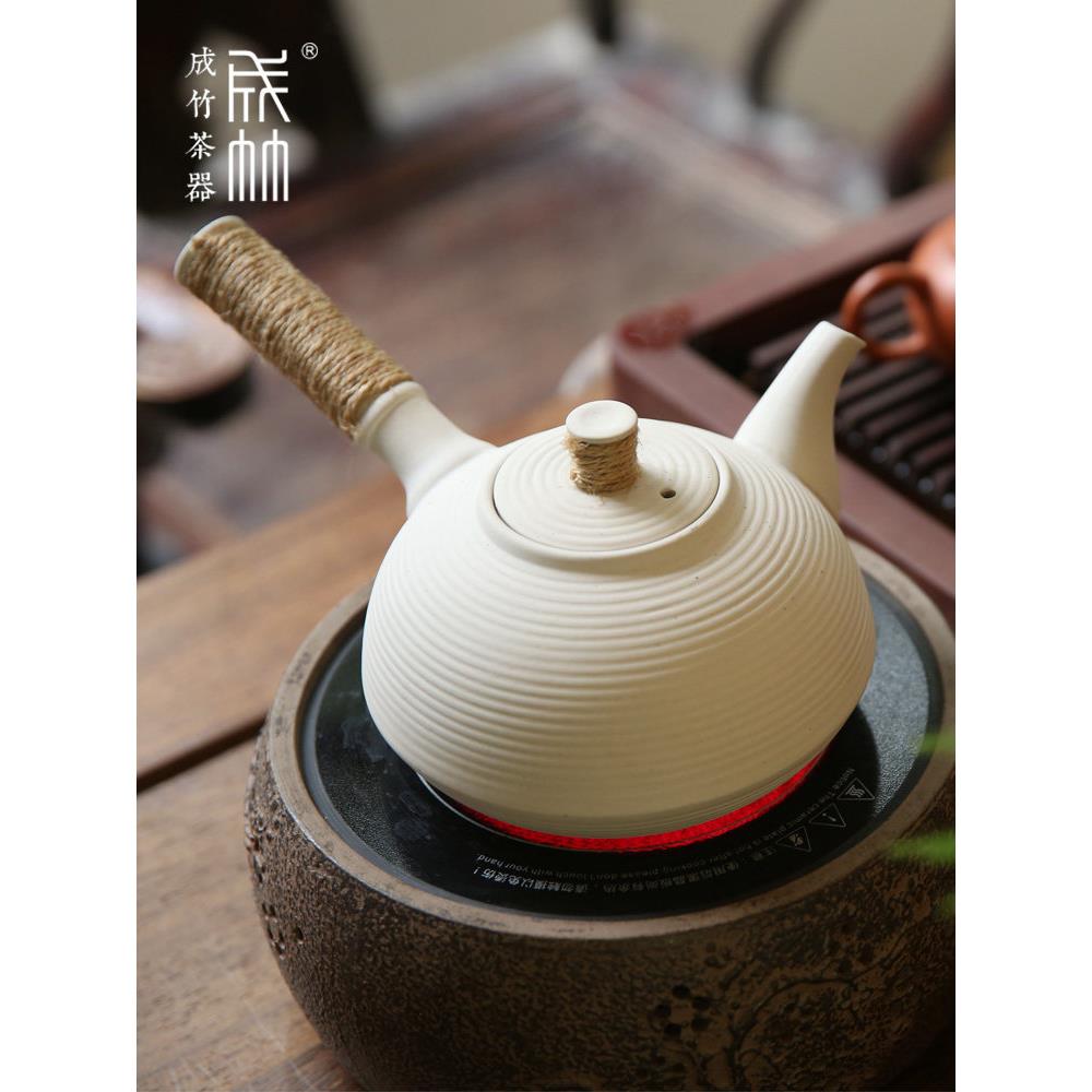采购产品成竹茶具,茶壶,陶瓷茶壶,茶水壶,白土电陶壶,功夫茶