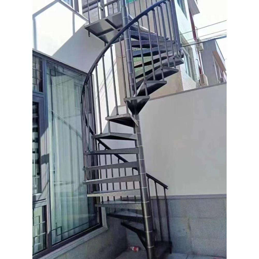 楼梯室外楼梯室外楼梯室内旋转楼梯阳台楼梯加厚防滑花纹板铁台阶