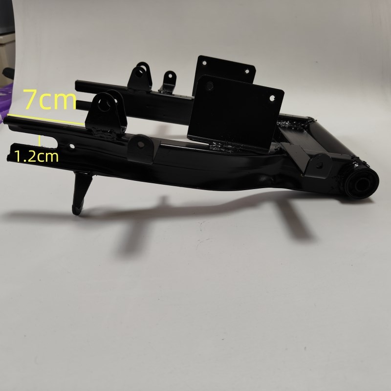 适用电动国标车款式电摩款后平叉改装10寸电机支架碟刹加厚龟王