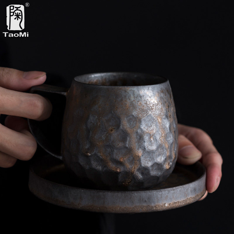 陶迷杯子马杯创意鎏金杯咖啡牛奶杯大水杯