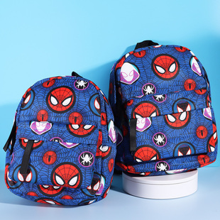 2新款幼儿园书包岁男童卡通Q版萌萌蜘蛛侠男孩子轻便背包个性