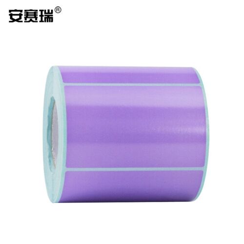 安赛瑞彩色热敏标签纸防热敏干胶条码打印纸吊牌纸纸