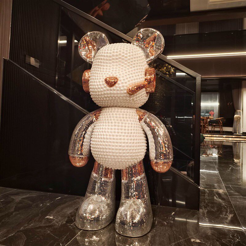 暴力熊带音响存钱罐大型落地客厅电视柜酒店大堂别墅家居装饰