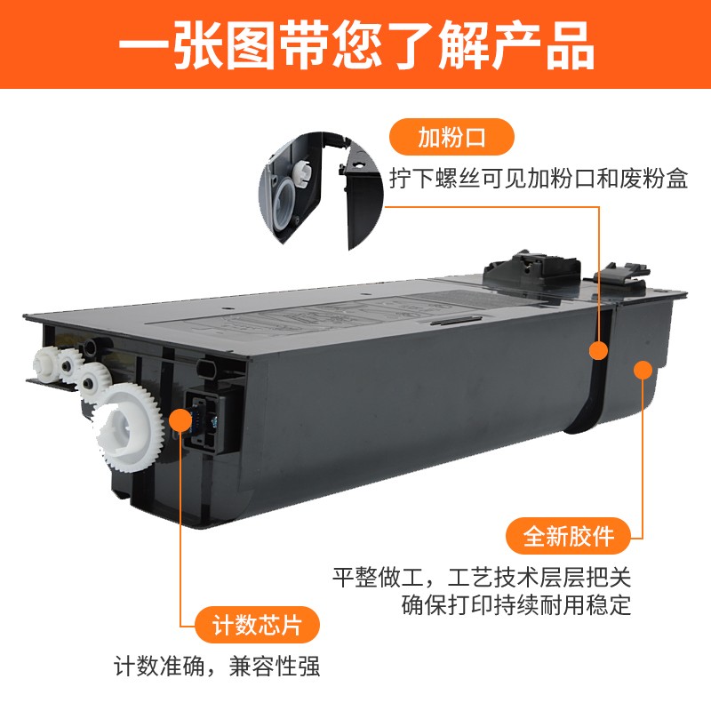 【顺丰】适用夏普MX237粉盒 MX-238CT复印机墨粉盒 R-208n 238D 2