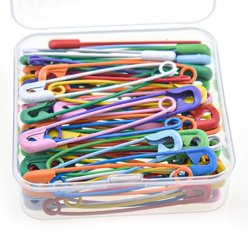 加厚型高强度彩色别针 安全别针 通用别针大号小号 曲别针 回形针