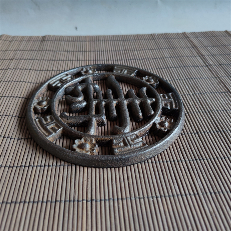 铸铁材质火炉篦子民俗怀旧复古工艺雅居茶舍会所盆子实用收藏