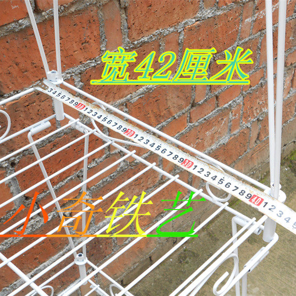 阳台组合多层移动铁艺花盆架/种菜架/肉肉花架带滚轮/多肉植物架图片