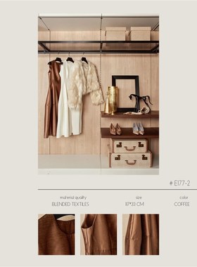 MOON轻奢慕空间样板房衣帽间卧室衣柜衣服摆件外套连衣裙摆设道具