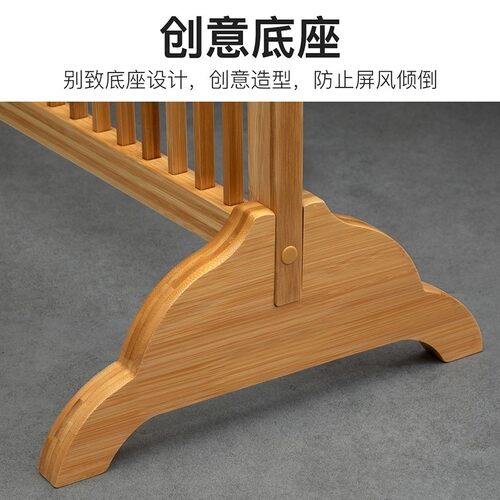 新中式屏风隔断楠竹镂空格栅装饰客厅入户办公室茶室进门遮挡玄关
