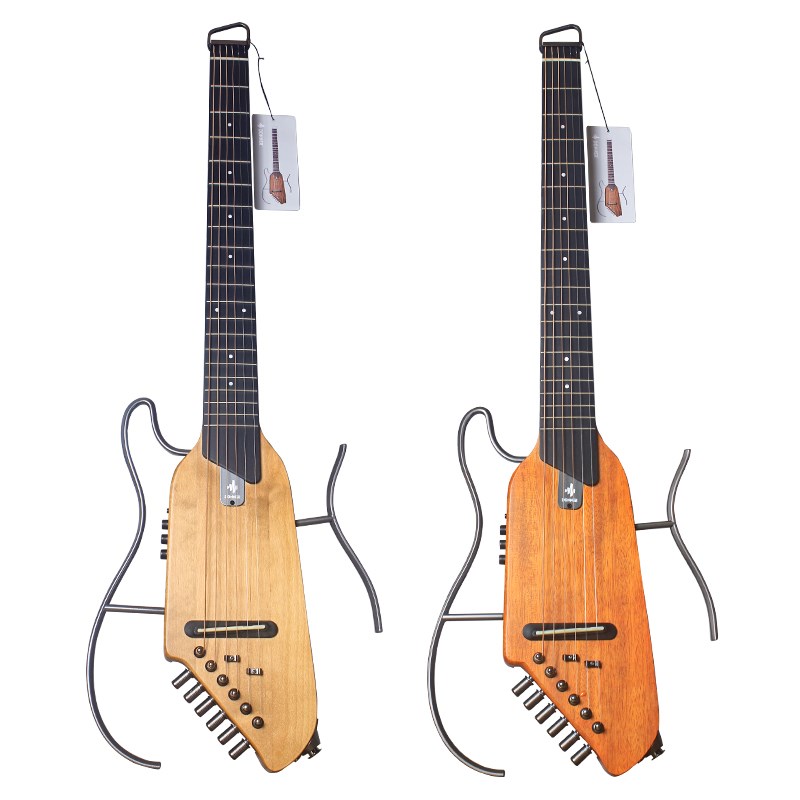 唐农静音吉他便携DONNER轻音电箱智能民谣无头木吉他初学入门