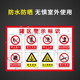 摩托车进站安全告知加油站进站须知罐区牌加油区卸油安全操作规程