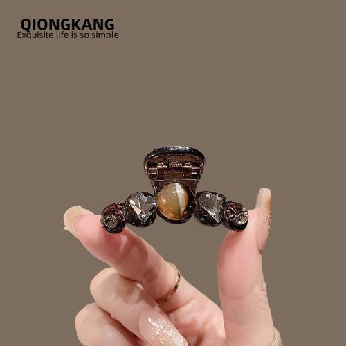 琼康发饰~半扎抓夹~刘海夹半扎抓夹小高级感珍珠侧边发夹后脑勺夹