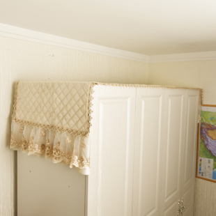 大衣柜防尘罩布 遮尘 遮盖 家用大衣柜顶部盖布毛绒布北欧 五斗柜