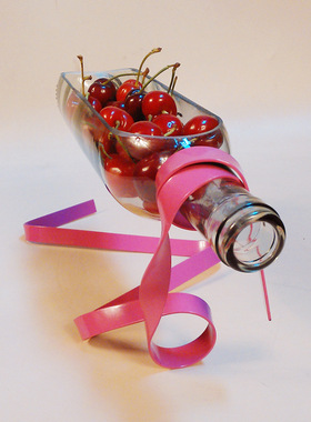 意境菜创意餐厅酒店盘子特色个性玻璃魔幻悬浮酒瓶凉菜婚宴餐具