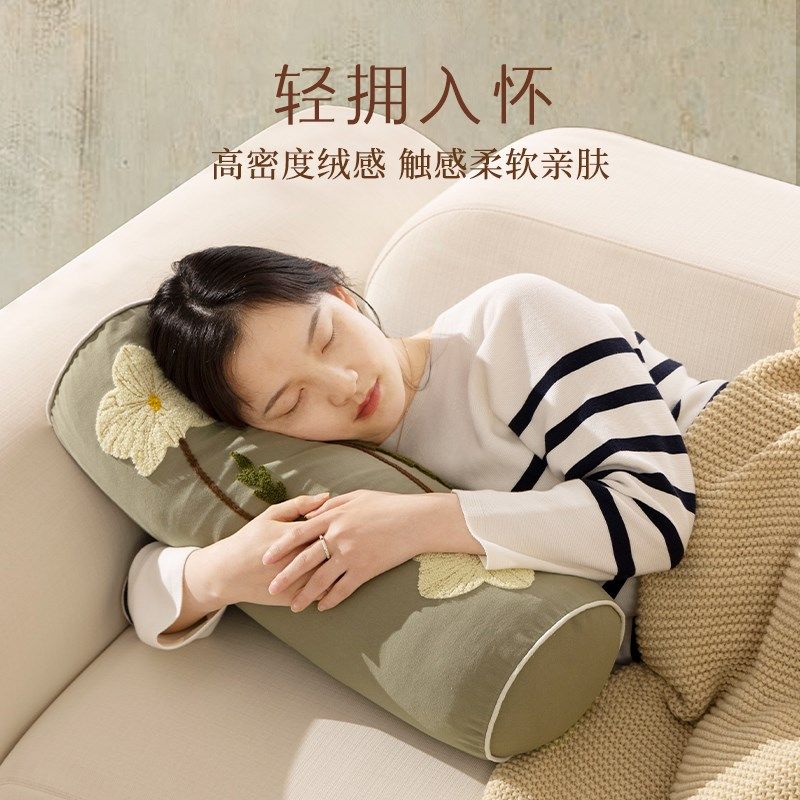 抱枕沙发客厅高级感中式长条枕靠枕头枕飘窗靠垫装饰抱枕套可拆洗