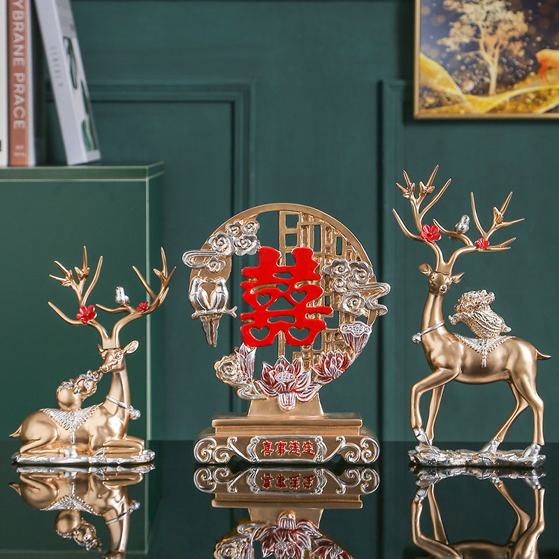 创意鹿摆件客厅电视柜家居酒柜装饰品乔迁新居礼品结婚礼物送新人,家居饰品,装饰摆件,淘宝优惠券,粉丝福利购,淘宝优惠卷