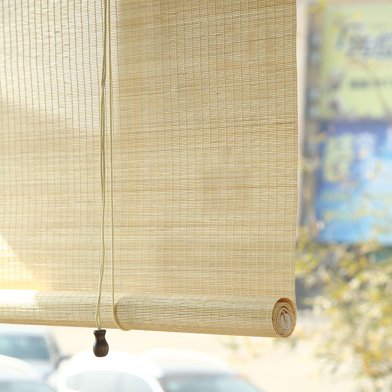 室外上漆竹帘卷帘窗帘家用阳台遮阳帘户外凉亭防水防霉防晒竹卷帘