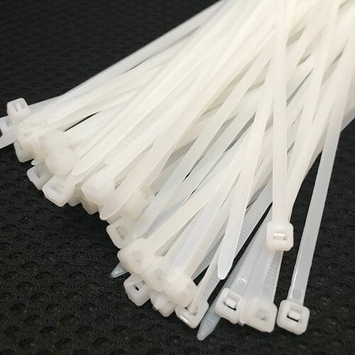 环保加粗加韧耐老化捆扎带白色黑色塑料尼龙扎带5X250mm足数250条