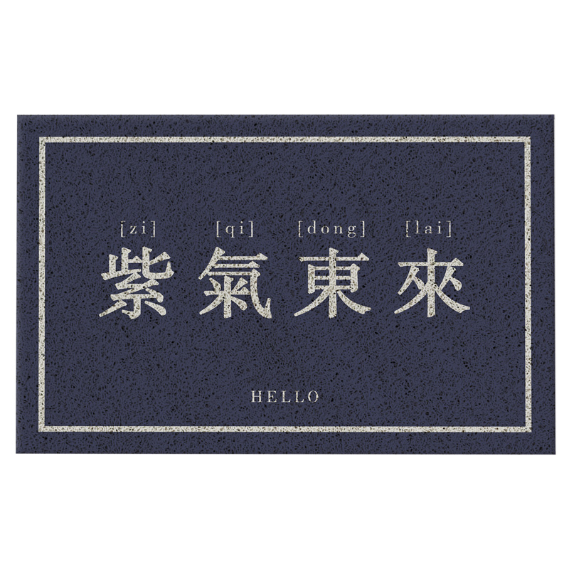 丝圈地垫入户门垫国潮风家用玄关门厅蹭土防滑脚垫门外地毯可裁剪