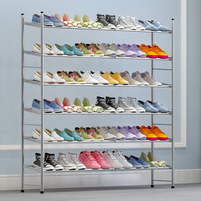 简易鞋架可伸缩家用多层经济型省空间宿舍鞋柜门口防尘收纳架子