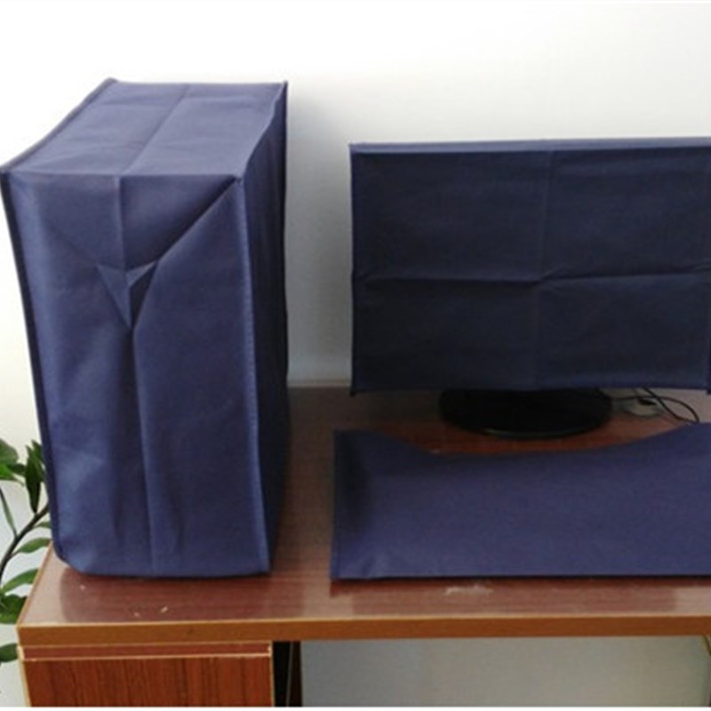 台式电脑罩防尘罩主机键盘19-34寸液晶显示器防尘套蒙布盖布简约