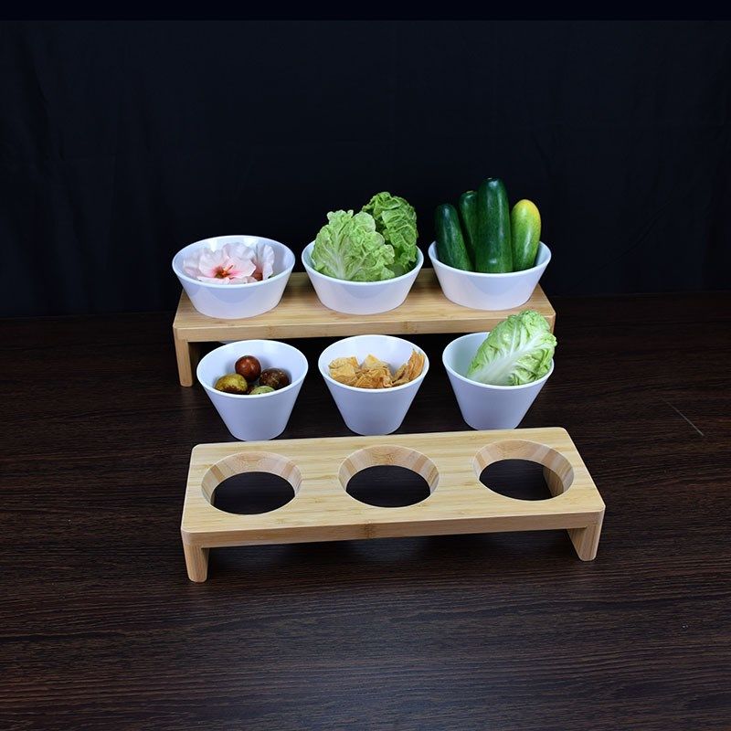 火锅店木架青菜配菜碗多格仿瓷密胺碗多层自助酱料配料餐厅调料碗