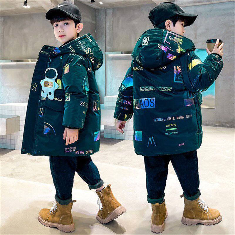 男童冬装棉衣2024新款冬季加绒加厚棉服中长款洋气连帽休闲外套潮,童装/婴儿装/亲子装,棉袄/棉服,淘宝优惠券,粉丝福利购,淘宝优惠卷