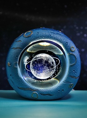水晶球摆件卧室睡眠灯台灯床头氛围小夜灯儿童生日礼物学生毕业季