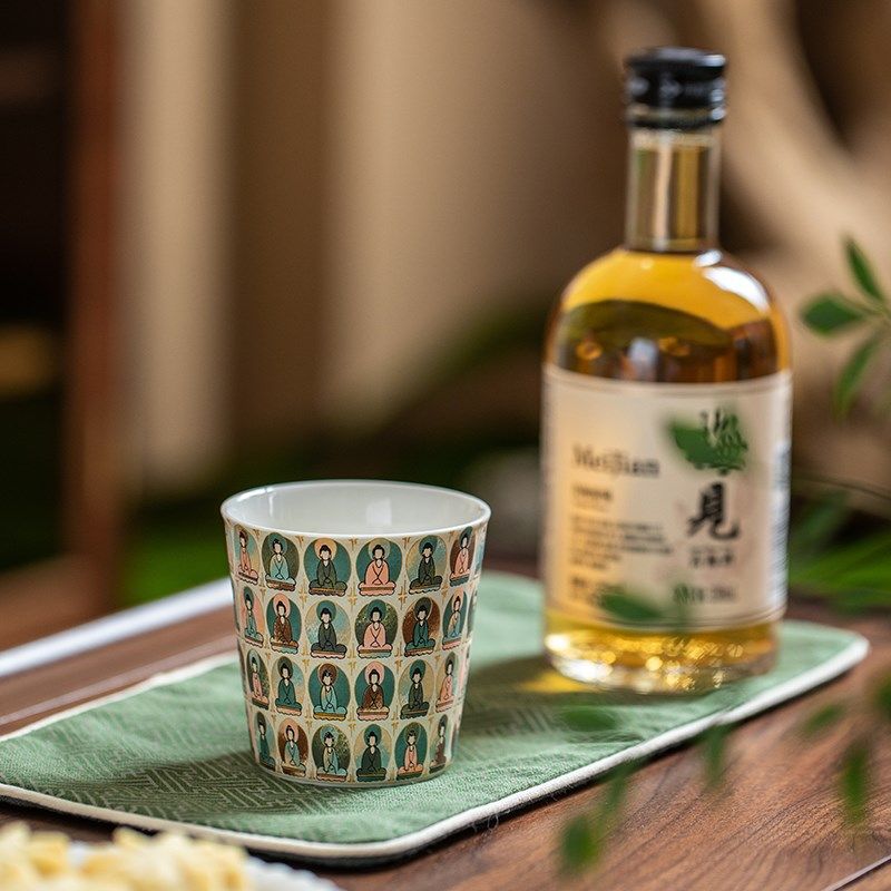 蕴华堂敦煌复古茶杯品茗杯陶瓷功夫茶具个人杯大号家用主人杯单杯,餐饮具,茶杯,淘宝优惠券,粉丝福利购,淘宝优惠卷