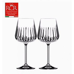 意大利RCR水晶玻璃杯创意鸡尾酒杯高脚红酒杯甜酒香槟杯气泡杯子