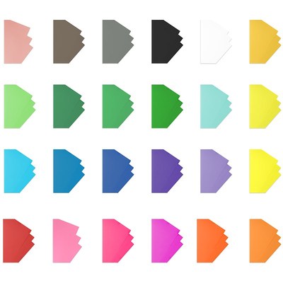 新1站4开彩色卡纸咭纸儿童手工环创彩虹DIY剪折纸装裱纸哑粉原木